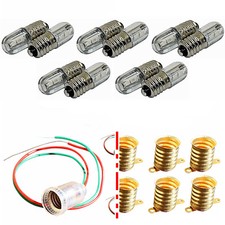 2x/10x E10 Fassung + LED 3V