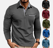 Herren Langarmshirt Poloshirt