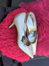 Nina Fiarucci 7 (40,5/41) Damen Schuhe Cremeweiß Nicht für Breite Füße