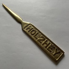 Brieföffner  MESSING  25 cm   „DENK AN HOLZHEY“