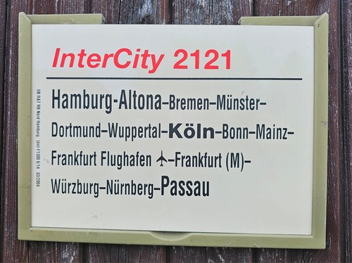 Intercity 2121 zuglaufschild - intercity,