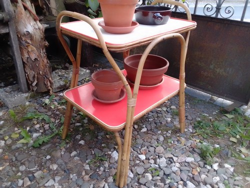 Blumenständer landhaus rattan - blumenständer,
