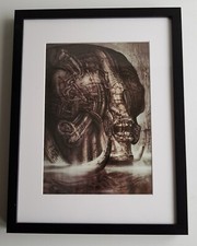 HR Giger Kunstdruck Poster Alien Xenomorph Facehugger Necronomicon - Alien Head