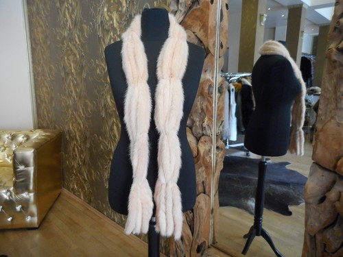 Nerzschal gestrickt gewebt - gestrickt,