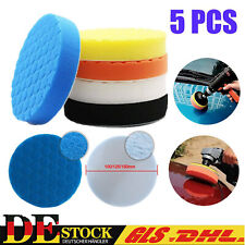 5x Polierschwamm Polierpads Polierscheibe Polierset Auto Polierpad 100/125/150mm