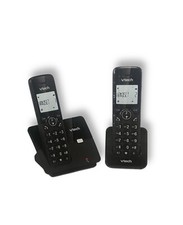 VTech CS2001 schnurloses Telefon mit 2 Mobilteilen, ECO+ Modus,