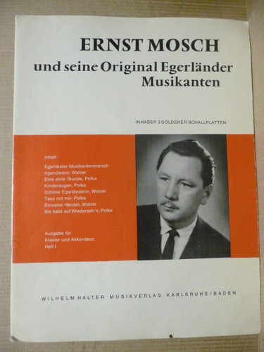 Musiknoten ernst mosch und - ernst,