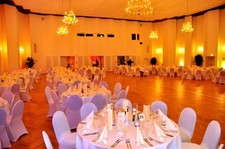  Kronleuchter XL mit Kristallperlen Golden Rund 20 x E14 gebraucht, 