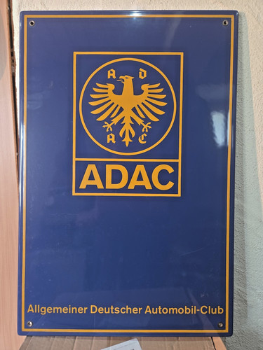 Emailleschild adac 60x40 - adac,