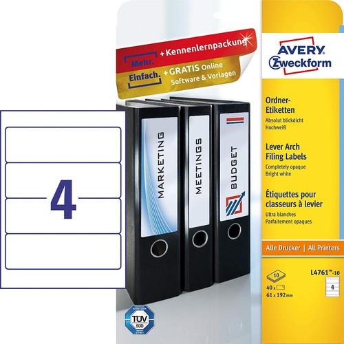 Avery zweckform ordnerrücken - avery,