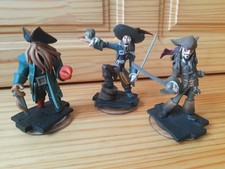 Disney Infinity Figuren 3x Fluch Der Karibik Jack Sparrow Piraten