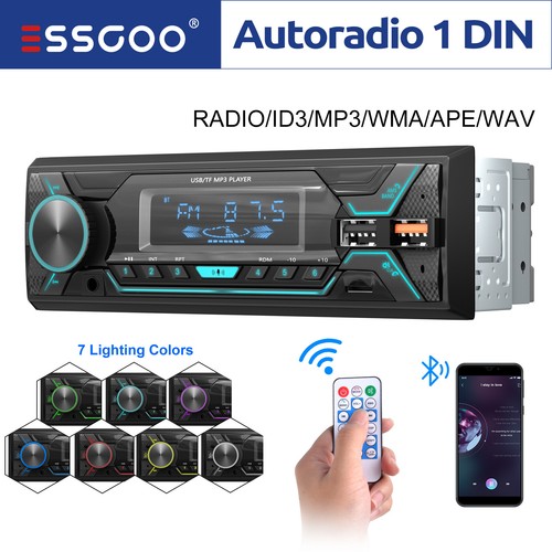 Essgoo autoradio stereo single - autoradio,