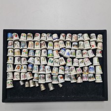 97x fingerhüte aus porzellan - fingerhüte,