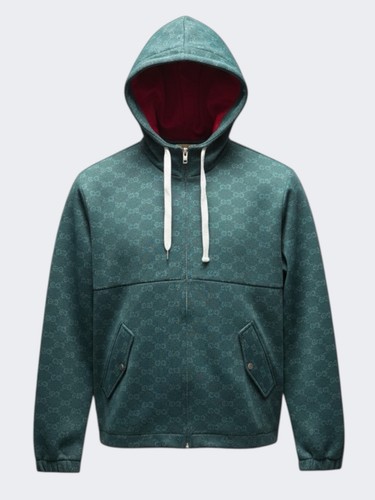 Gucci zip jacke - mit, kapuze