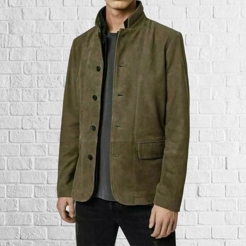 Neu herren grüner lammfell - neu,