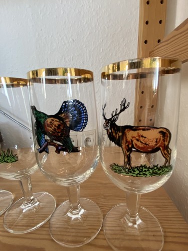 Alte vintage biergläser - 5,