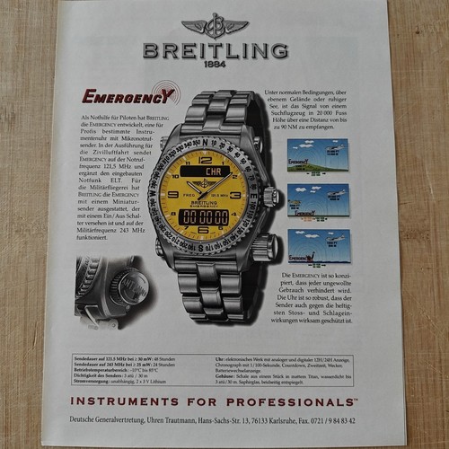 Breitling emergency uhr 1998 - emergency,