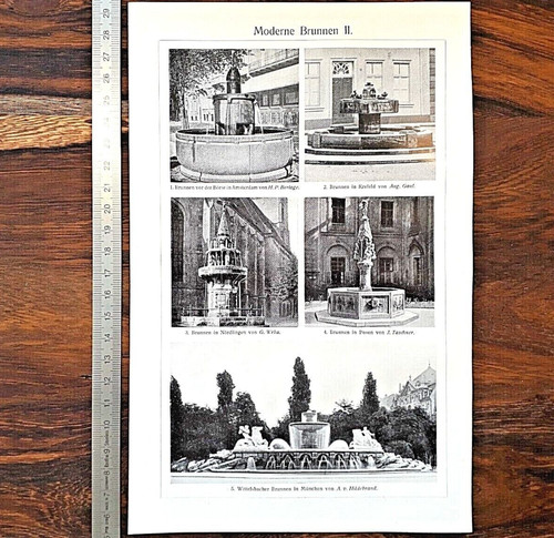 Alte lithographie moderne - lithographie,,