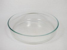 PYREX GLAS RUNDE AUFLAUFFORM BACKFORM KUCHENFORM PUDDINGFORM VINTAGE INNEN 25 cm