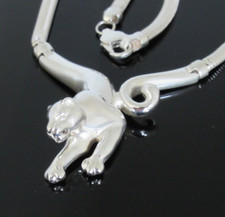 TOP DESIGNER Collier 925 Silber XL PANTHER Kette FRANZ BREUNING Cool Modernist