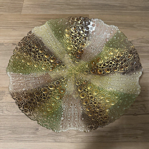 Große kunstglas schale 40cm - große,