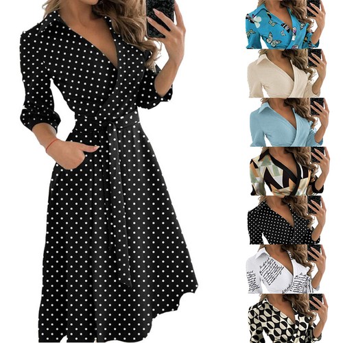 Langärmeliges damenkleid mit - langärmeliges,