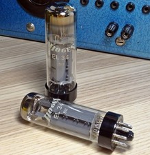 Konvolut 2x Röhre Hoges EL34 gut geprüft RoeTest 97 + 123 %