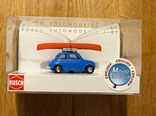 Top: Busch 48729 Fiat 500 mit Kanu 1:87 Sondermodell OVP!
