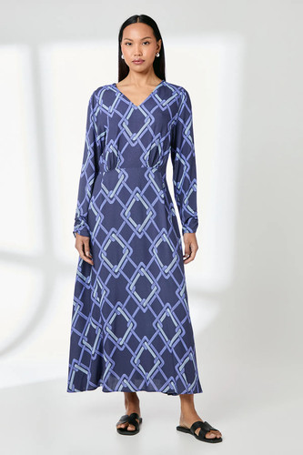 Principles navy fit flare - fit, &