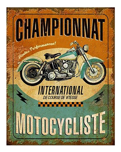 Vintage motorrad rennplakat - motorrad,