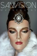 Vintage FIGUREN JUNG Schaufensterpuppe Weiblich Mannequin Schaufensterfigur Frau