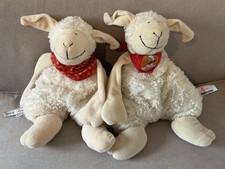 2 X Sigikid SCHAF Wolli WOLLBLÖD 33 CM STOFFTIER KUSCHELTIER KLECKS LAMM