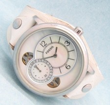 Fossil TWIST Damen Armbanduhr Edelstahl Leder Perlmutt ME-1092 5ATM Bat neu S156