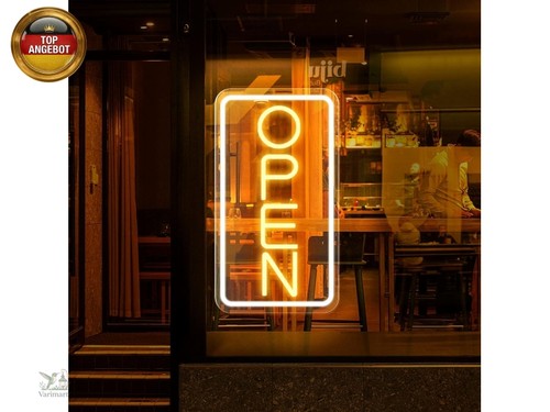 Neon schild leuchtreklame - neon, schild,