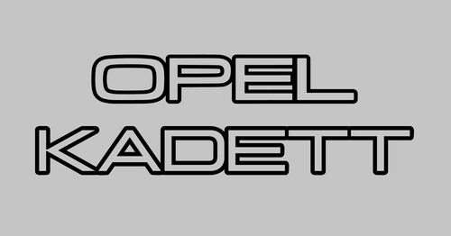 Opel kadett aufkleber - •,
