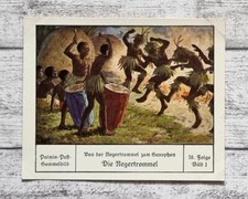 Trommel Saxophon Afrika Tanz Palmin Sammelbild 76 Folge Reklame Werbung Kubel