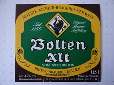 älteres Bieretikett-