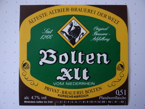 älteres bieretikett - älteres, bieretikett-