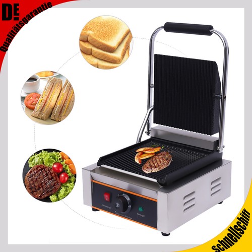 Kontaktgrill geriffelt 1800w - geriffelt,