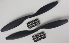 2 Stück (10x4,5)" - 2-Blatt ABS Propeller (Luftschraube) - je 1x R/L cw+ccw