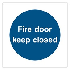 Brandschutztür geschlossen halten Schild oder Aufkleber | FPRV0020