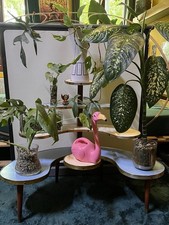 XL Midentury Blumenbank | Resopal | Sprelacart | 50er / 60er | MCM modern