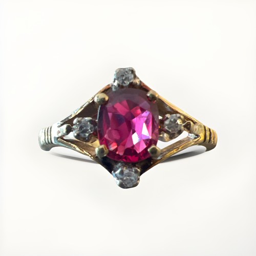 Vintage ring gold rubin - vintage,