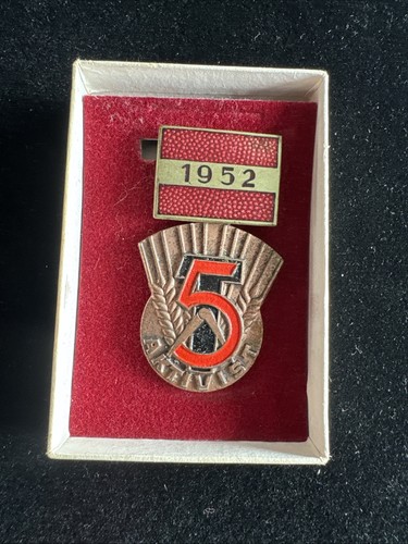 Ddr 1952 medaille - 1952, jahresplan