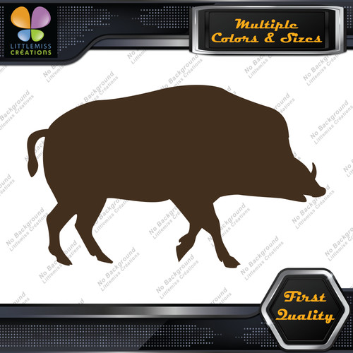 Wild boar walking silhouette - boar,