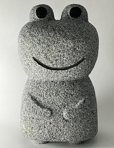 Frosch grau granit stein - frosch,