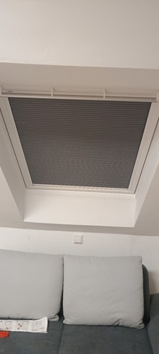 Velux wabenplissee betongrau - wabenplissee,
