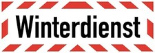 Aufkleber Warn Hinweis "Winterdienst" Warnung Schild Folie selbstklebend
