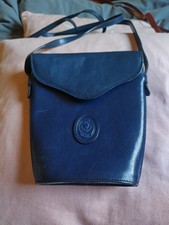 Handtasche  The Disser Bag Tasche Echt Leder Blau Crossover  Umhängetasche 