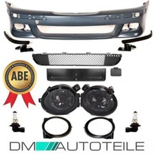 STOßSTANGE vorne grundiert+ Set Nebel Schwarz passt für BMW E39 M-Paket M5 +ABE*